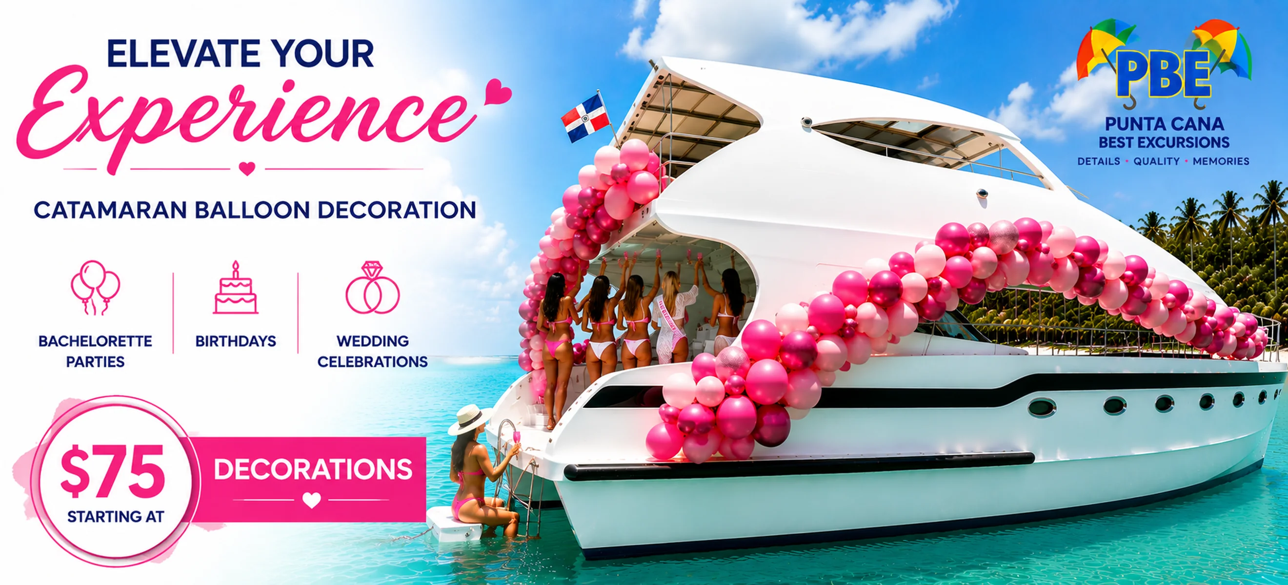 Catamaran Balloon Decorations Package